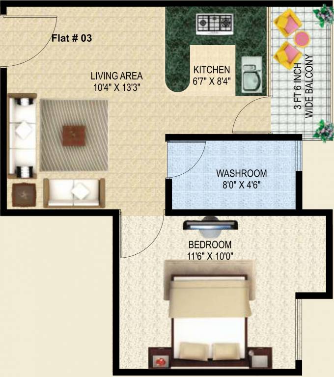 Agrani Kalawati Regency (1BHK+1T (565 sq ft) 565 sq ft) Agrani Kalawati Regency (1BHK+1T (565 sq ft) 565 sq ft)