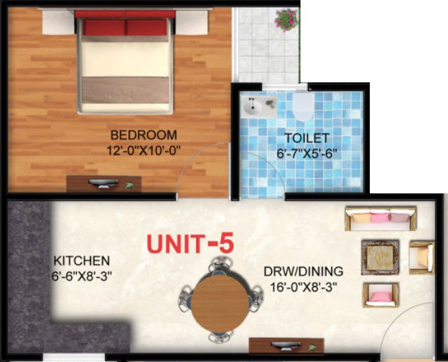 Yashica Heights (1BHK+1T (500 sq ft) 500 sq ft)