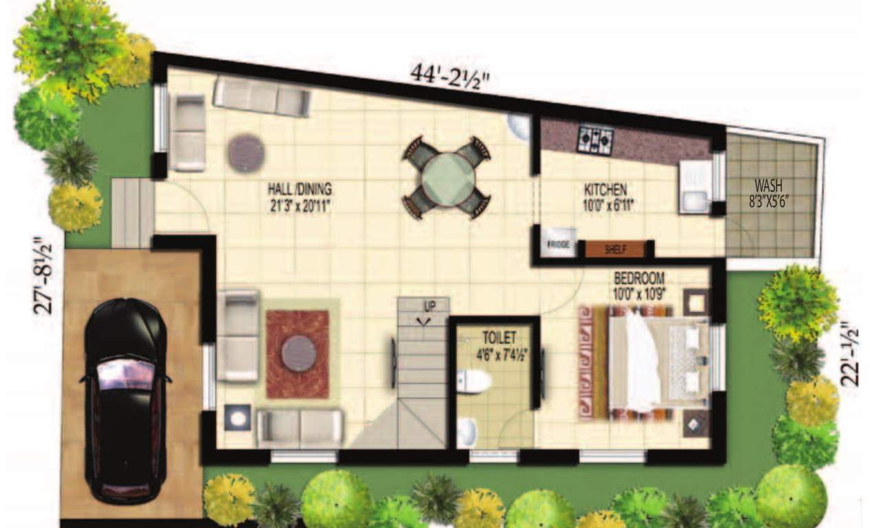 Doshi Serene County (3BHK+3T (1,745 sq ft) 1745 sq ft)