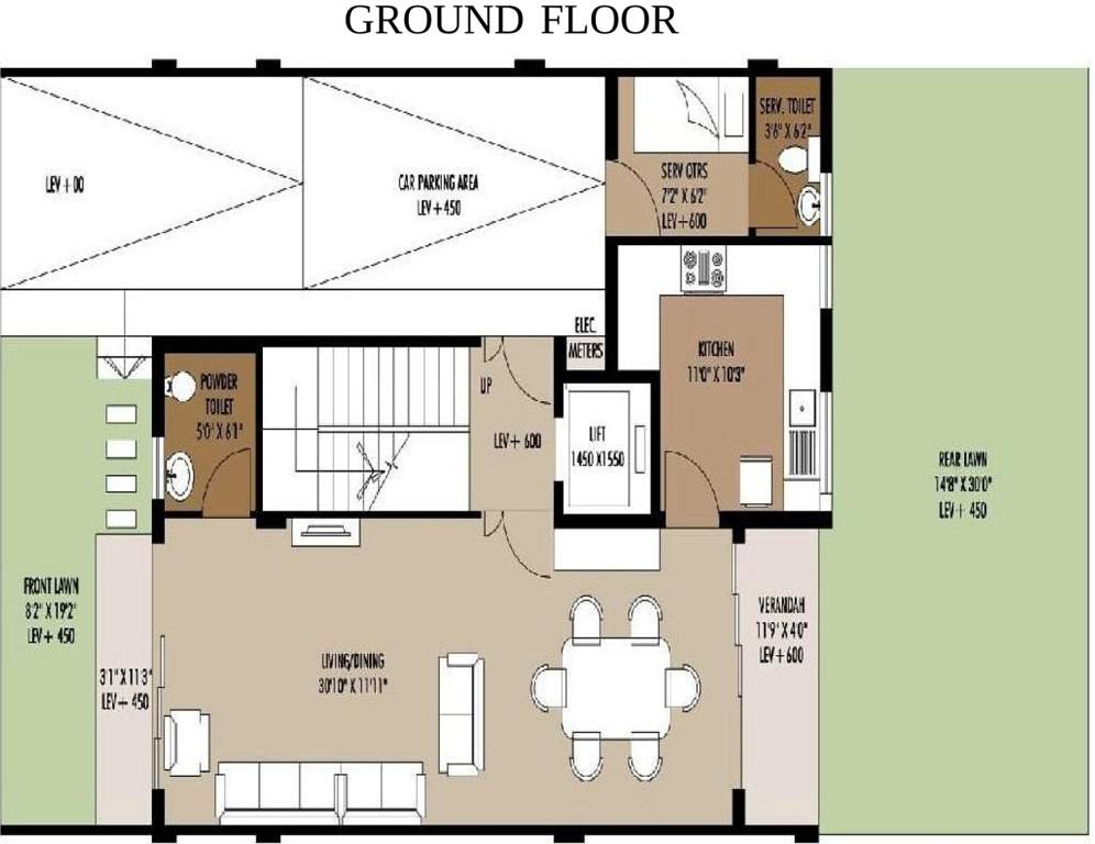 Salarpuria Sattva Silver Oak Estate Prive (4BHK+4T (2,715 sq ft)   Servant Room 2715 sq ft)