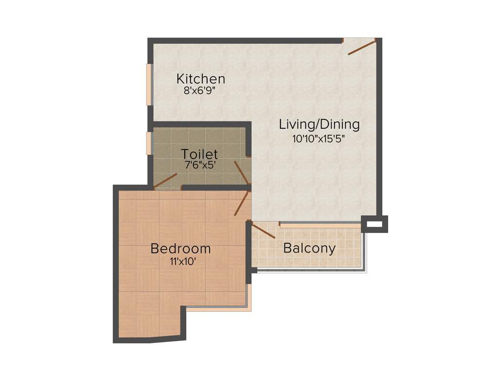 Shree Ganadhiraj Royal Enclave (1BHK+1T (585 sq ft) 585 sq ft)