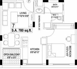 Vaastu Ramnagar Housing Society (1BHK+1T (780 sq ft) 780 sq ft) Vaastu Ramnagar Housing Society (1BHK+1T (780 sq ft) 780 sq ft)