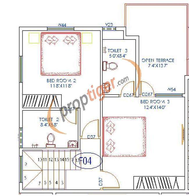 Kristal Quartz4 (3BHK+3T (1,518 sq ft) 1518 sq ft)