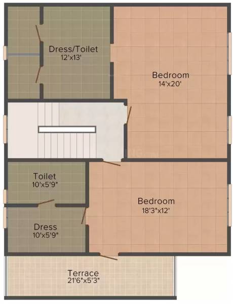  swarnim-bungalows Floor Plan First Floor Plan