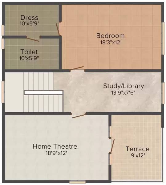  swarnim-bungalows Floor Plan Second Floor Plan