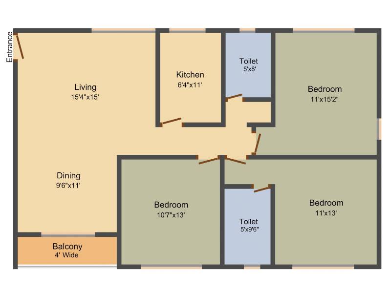 Prasad Rare Earth (3BHK+2T (1,316 sq ft) 1316 sq ft)