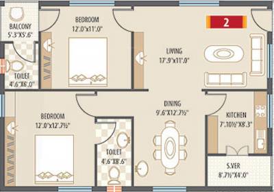 Mourya Residency (2BHK+1T (1,125 sq ft) 1125 sq ft) Mourya Residency (2BHK+1T (1,125 sq ft) 1125 sq ft)