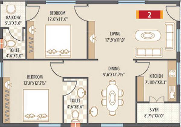 Mourya Residency (2BHK+1T (1,125 sq ft) 1125 sq ft) Mourya Residency (2BHK+1T (1,125 sq ft) 1125 sq ft)