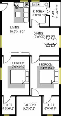Mourya Classic (2BHK+2T (1,170 sq ft) 1170 sq ft)