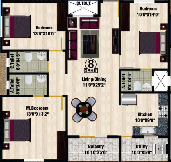 DS DSMAX SHRINE (3BHK+3T (1,623 sq ft) 1623 sq ft) DS DSMAX SHRINE (3BHK+3T (1,623 sq ft) 1623 sq ft)