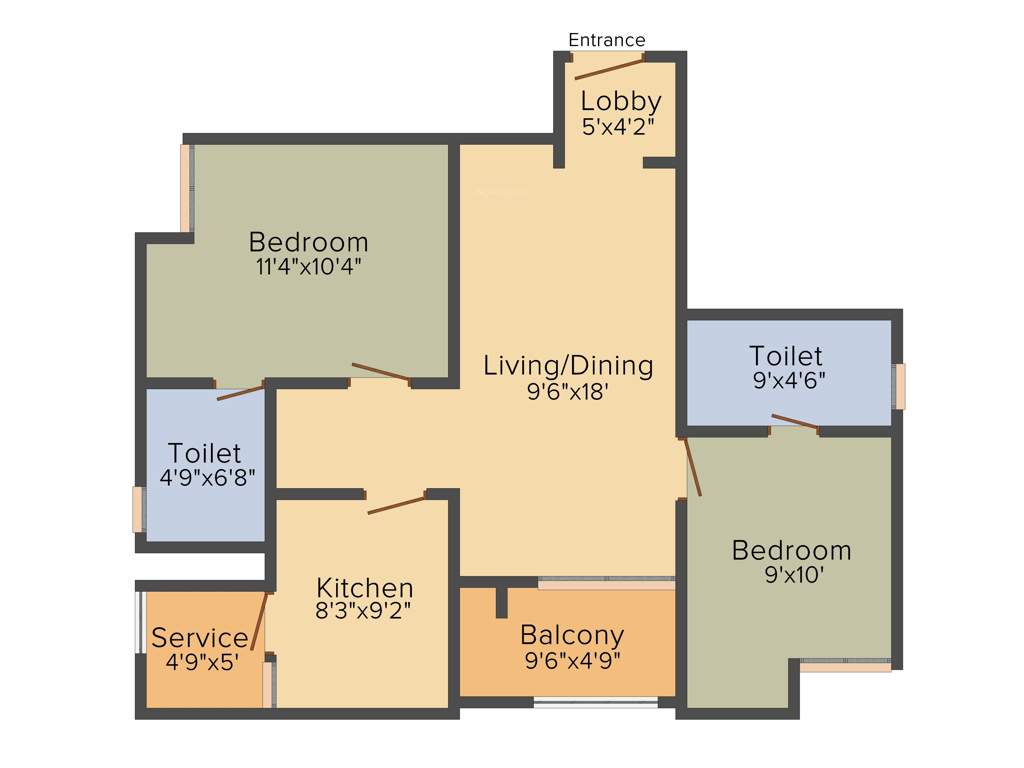 Ramani Spice Gaarden (2BHK+2T (1,080 sq ft) 1080 sq ft)