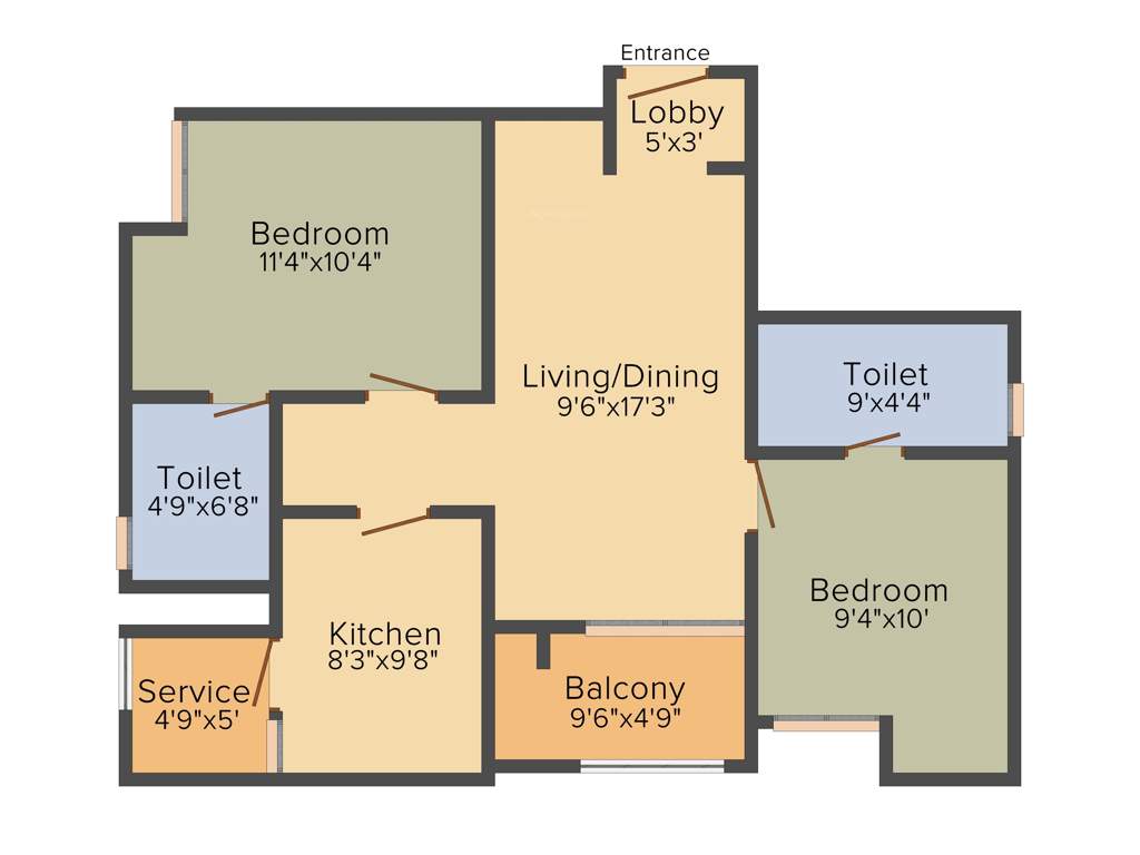 Ramani Spice Gaarden (2BHK+2T (1,070 sq ft) 1070 sq ft)
