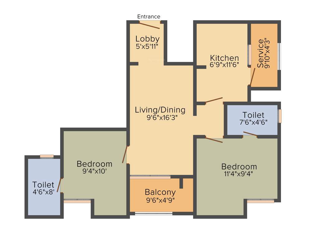Ramani Spice Gaarden (2BHK+2T (1,130 sq ft) 1130 sq ft)