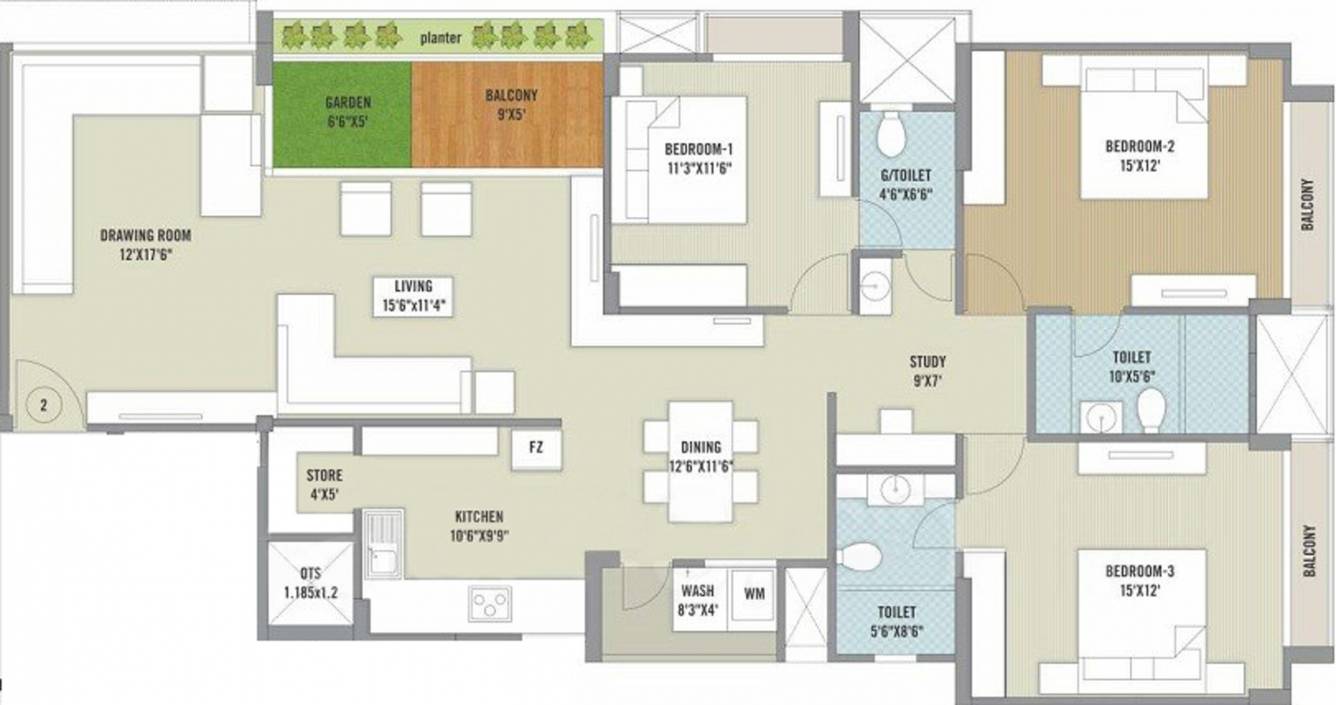 SR Shivalay Parisar (3BHK+3T (2,637 sq ft) + Study Room 2637 sq ft) SR Shivalay Parisar (3BHK+3T (2,637 sq ft) + Study Room 2637 sq ft)