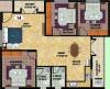 DS Suncrest (3BHK+2T (1,369 sq ft) 1369 sq ft)