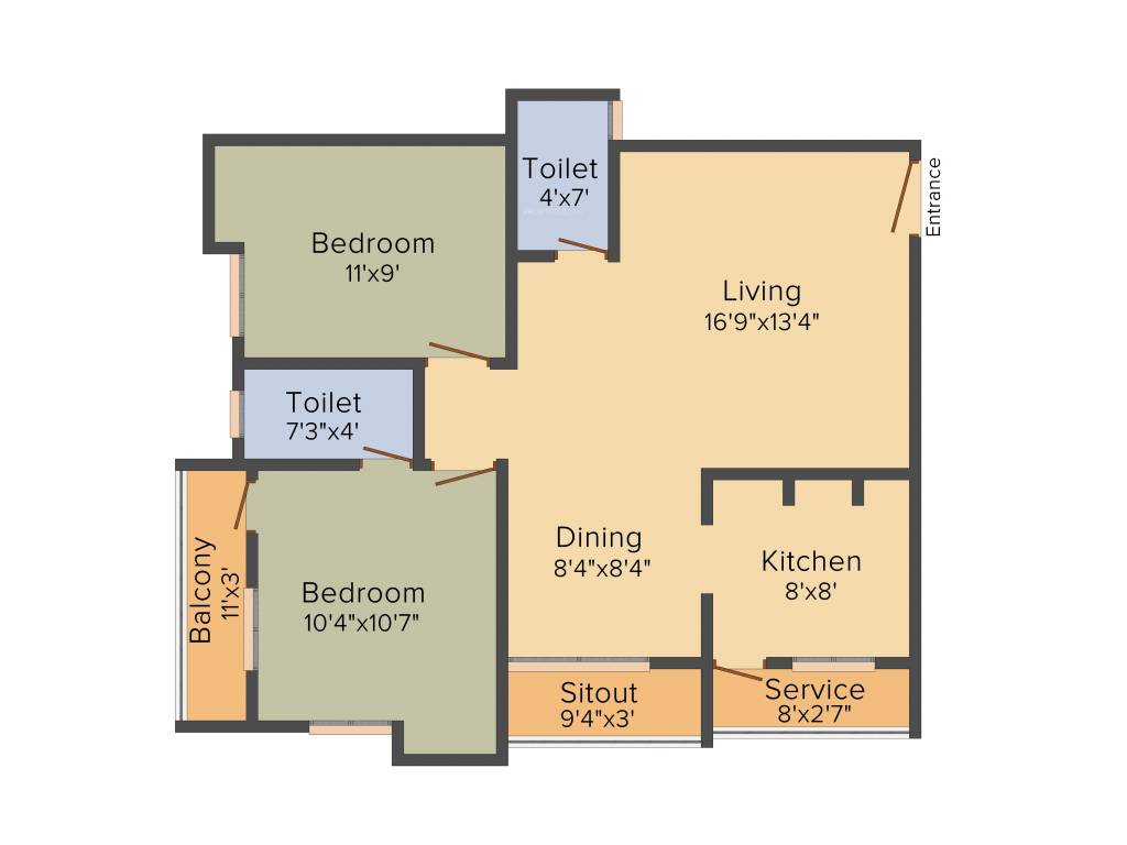 Sundaram Sundaram Valley (2BHK+2T (949 sq ft) 949 sq ft) Sundaram Sundaram Valley (2BHK+2T (949 sq ft) 949 sq ft)