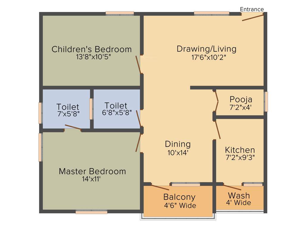 LVR Garudadri (2BHK+2T (1,200 sq ft) 1200 sq ft)