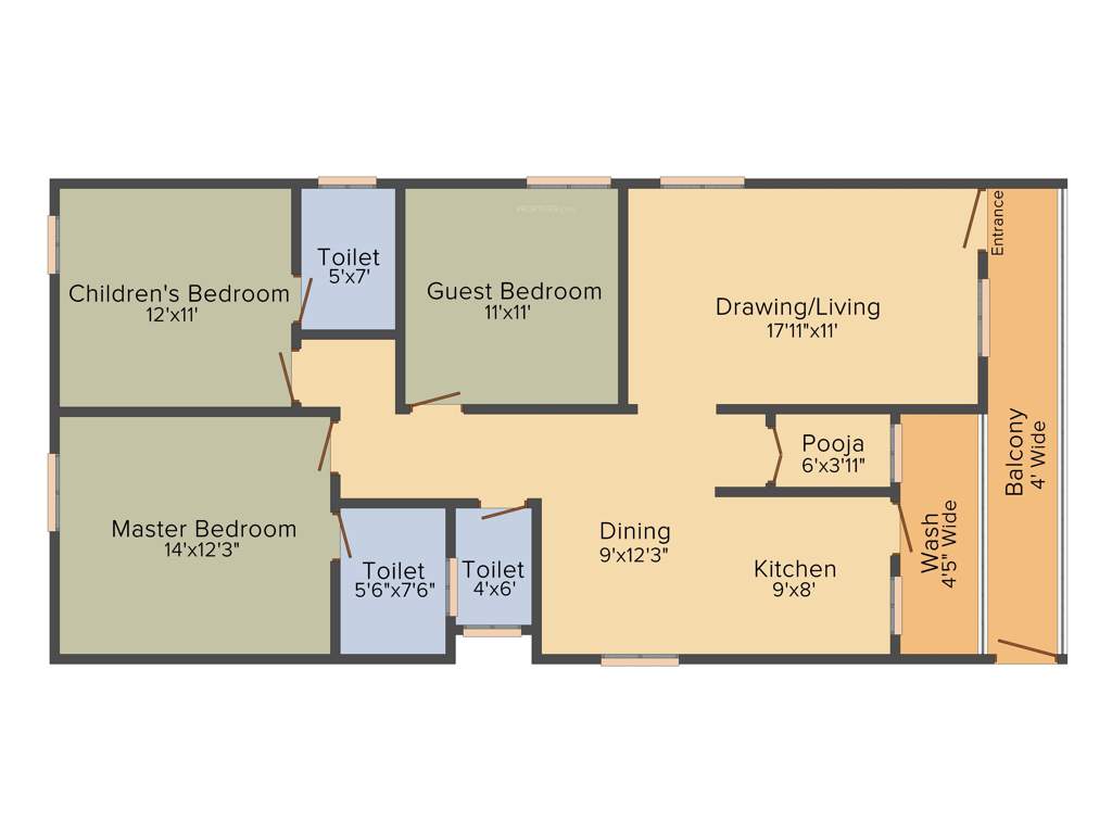 LVR Garudadri (3BHK+3T (1,600 sq ft) 1600 sq ft)