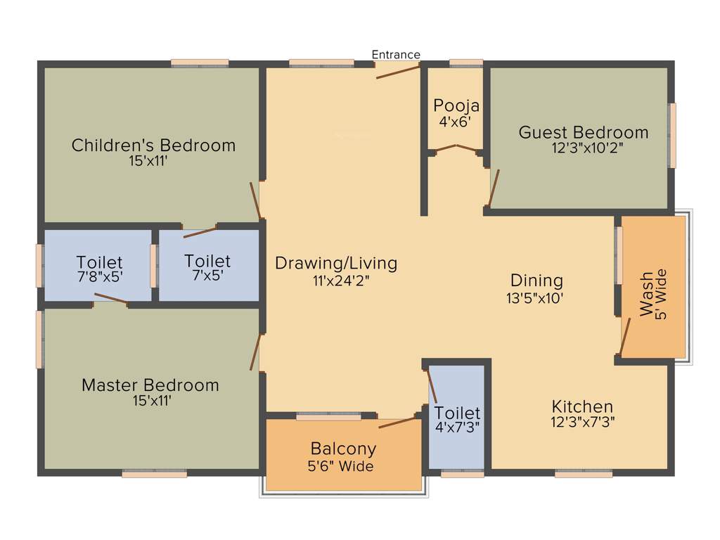 LVR Garudadri (3BHK+3T (1,650 sq ft) 1650 sq ft)