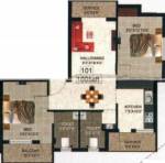 Forsche Ornate (2BHK+2T (1,005 sq ft) 1005 sq ft)