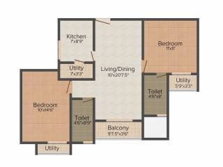 Golden Opulence (2BHK+2T (1,116 sq ft) 1116 sq ft)