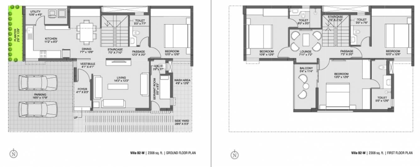 Pacifica Aurum Villas (4BHK+4T (2,308 sq ft) + Servant Room 2308 sq ft) Pacifica Aurum Villas (4BHK+4T (2,308 sq ft) + Servant Room 2308 sq ft)