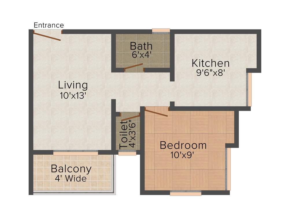 Vastu Shobhana Residency (1BHK+1T (555 sq ft) 555 sq ft)