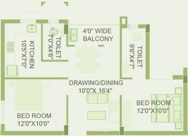 Saswat Golap Residency (2BHK+2T (1,047 sq ft) 1047 sq ft) Saswat Golap Residency (2BHK+2T (1,047 sq ft) 1047 sq ft)