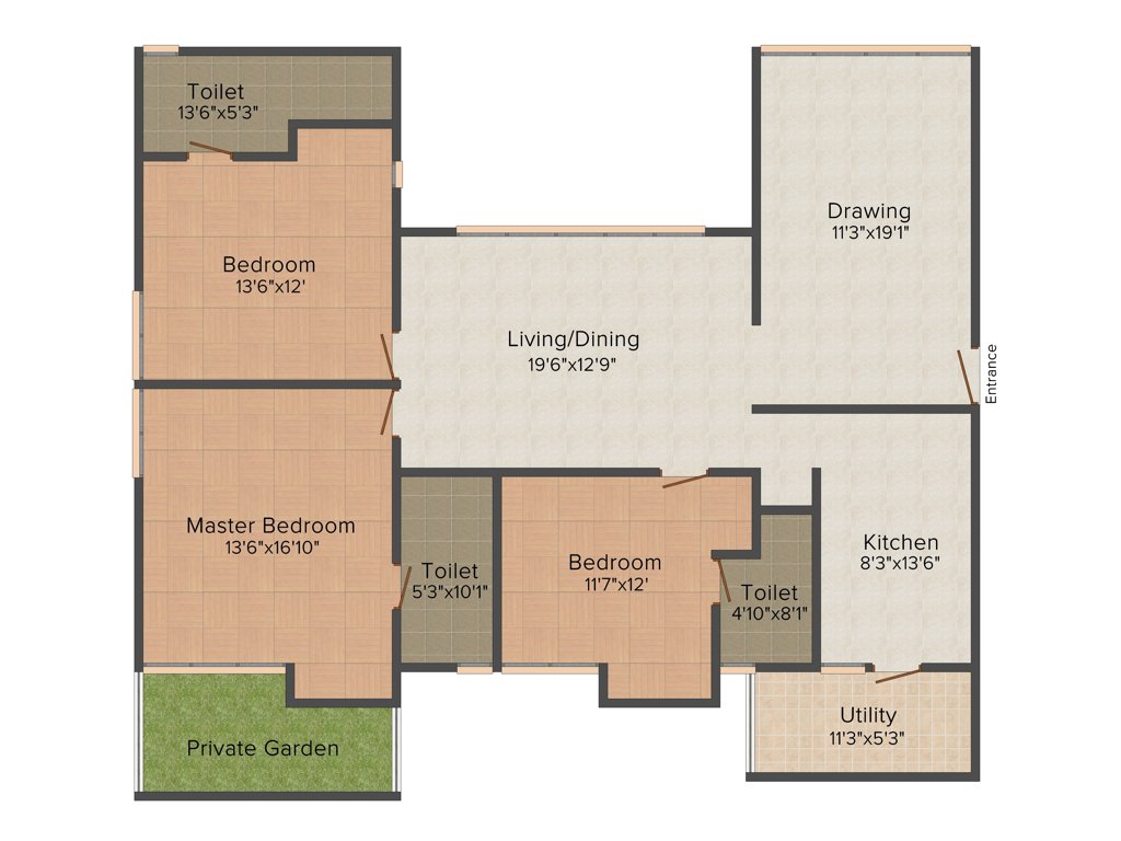 Northstar District 1 (3BHK+3T (1,904 sq ft) 1904 sq ft)