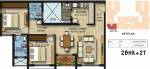 Newry Celio (2BHK+2T (1,079 sq ft) 1079 sq ft) Newry Celio (2BHK+2T (1,079 sq ft) 1079 sq ft)