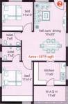 Kallam Telugu Velugu (2BHK+2T (1,075 sq ft) 1075 sq ft)