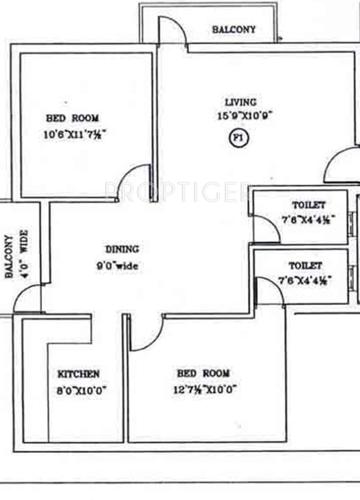 Sara Babu Nagar (2BHK+2T (1,131 sq ft) 1131 sq ft)