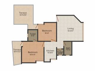 Avishkar Ganga Heights (2BHK+2T (905 sq ft) 905 sq ft) Avishkar Ganga Heights (2BHK+2T (905 sq ft) 905 sq ft)