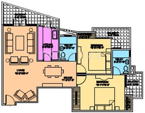 Sheoran Sheoran Residency (2BHK+2T (1,240 sq ft) 1240 sq ft)