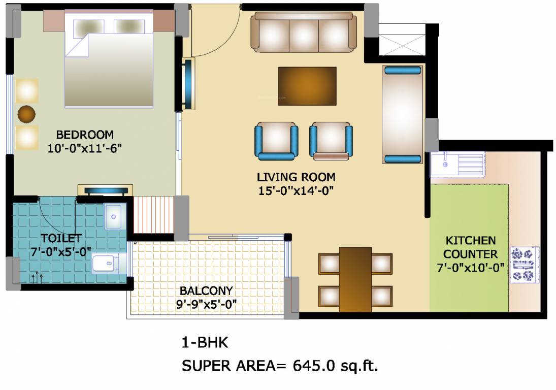 Horizon Anant (1BHK+1T (645 sq ft) 645 sq ft) Horizon Anant (1BHK+1T (645 sq ft) 645 sq ft)