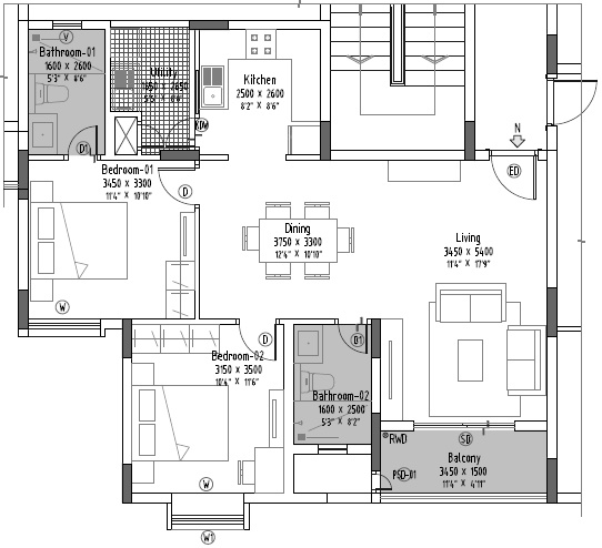 Renaissance Renaissance Reserva (2BHK+2T (761.55 sq ft) 761.55 sq ft) Renaissance Renaissance Reserva (2BHK+2T (761.55 sq ft) 761.55 sq ft)