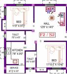 Prabha Manickam (2BHK+2T (830 sq ft) 830 sq ft)