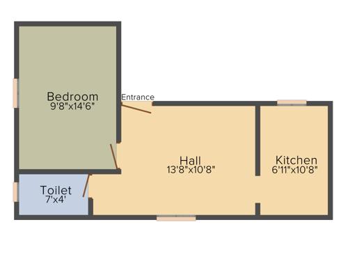 Prabha Anbu (1BHK+1T (476 sq ft) 476 sq ft)