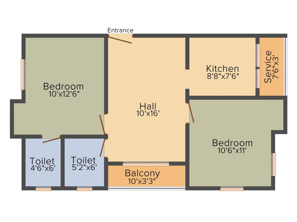 Prabha Anbu (2BHK+2T (814 sq ft) 814 sq ft) Prabha Anbu (2BHK+2T (814 sq ft) 814 sq ft)