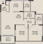 Pride Enchanta II (2BHK+2T (1,195 sq ft) 1195 sq ft) Pride Enchanta II (2BHK+2T (1,195 sq ft) 1195 sq ft)