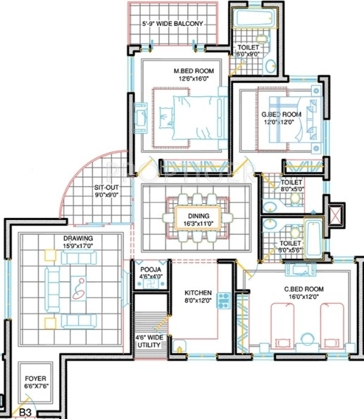 Surakshaa Fair View (3BHK+3T (1,985 sq ft) Pooja Room 1985 sq ft) Surakshaa Fair View (3BHK+3T (1,985 sq ft) Pooja Room 1985 sq ft)
