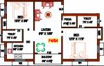 Prabha Baskar (2BHK+2T (830 sq ft) + Pooja Room 830 sq ft)