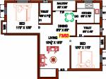 Prabha Baskar (2BHK+2T (834 sq ft) + Pooja Room 834 sq ft)