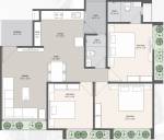 R Sheladia Palash Residences (3BHK+2T (1,503 sq ft) 1503 sq ft)