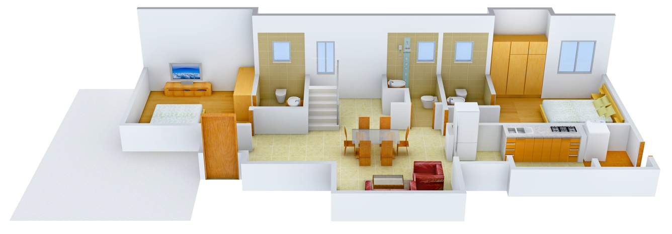  Groovy Woodz (4BHK+4T (3,030 sq ft) 3030 sq ft)