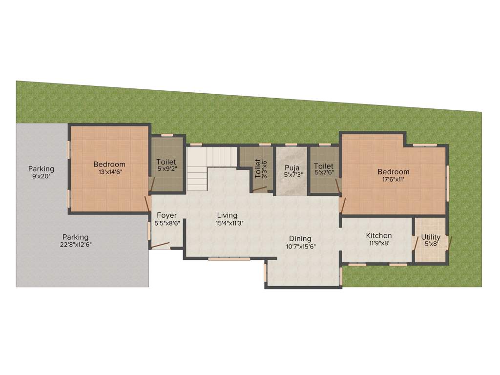  Groovy Woodz (5BHK+5T (3,570 sq ft) 3570 sq ft)