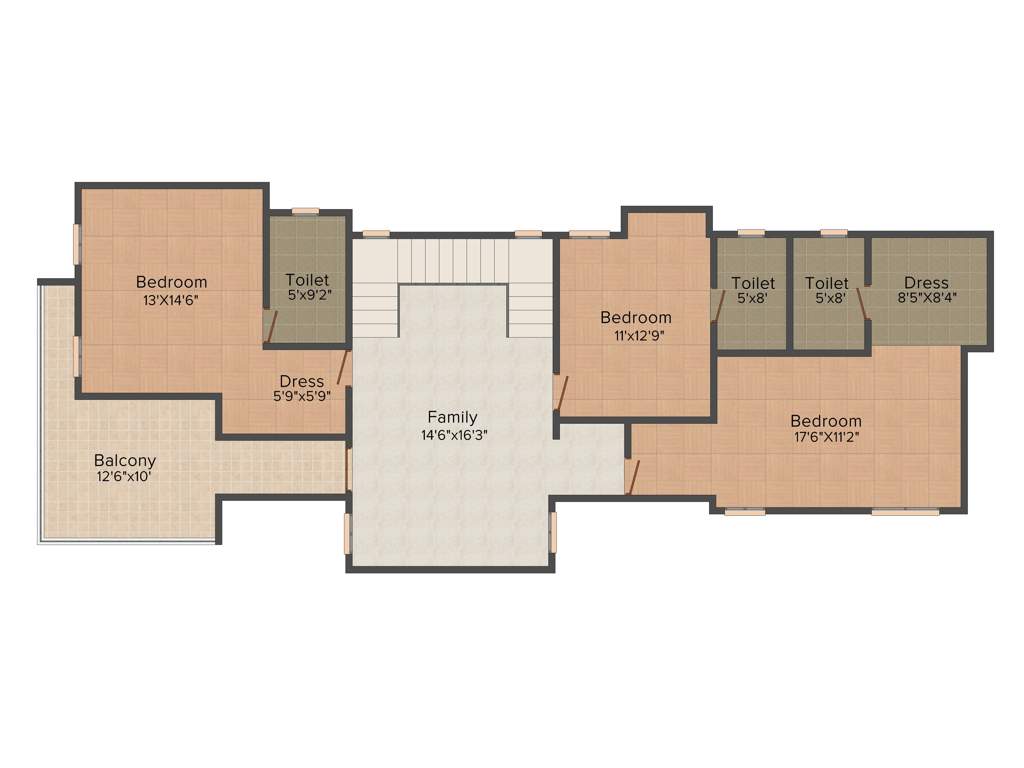  Groovy Woodz (5BHK+5T (3,570 sq ft) 3570 sq ft)