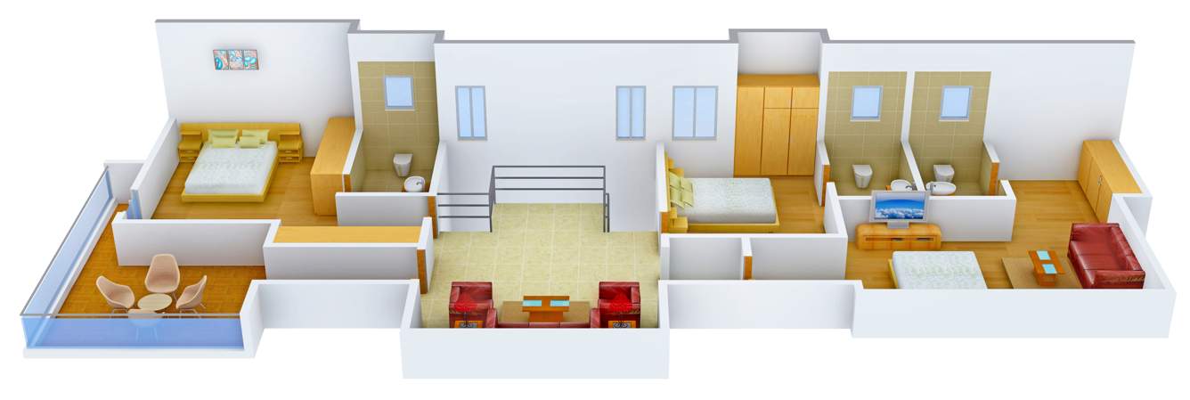  Groovy Woodz (5BHK+5T (3,570 sq ft) 3570 sq ft)