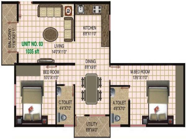  prakruthi-orchids Floor Plan Floor Plan