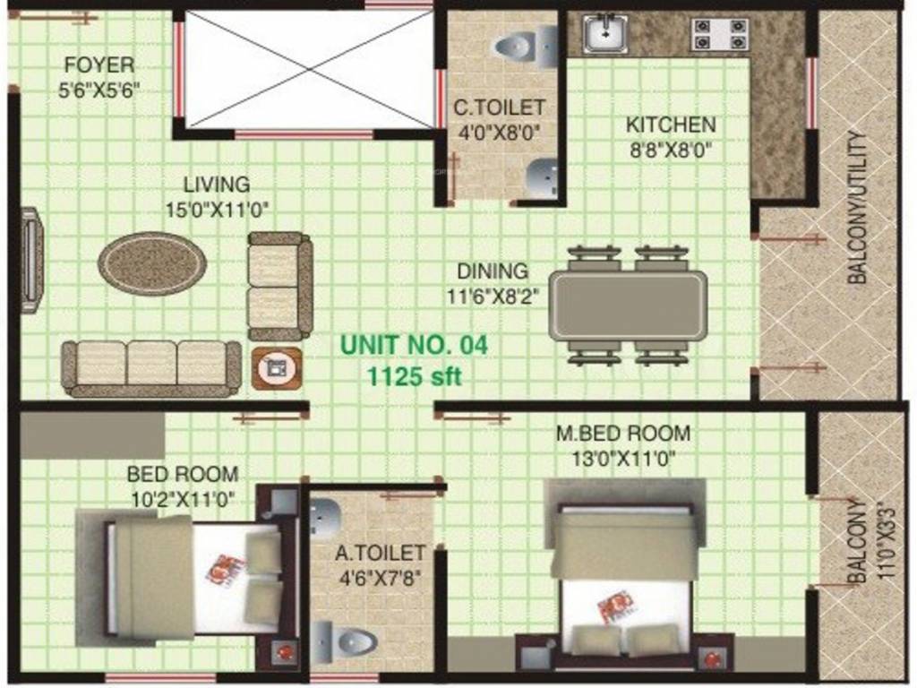 prakruthi orchids Floor Plan Floor Plan